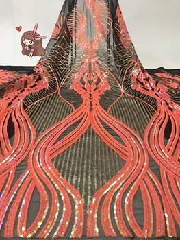 

nice looking feather embroidery tulle mesh lace fabric Sat-6.505 with good quality for party dress