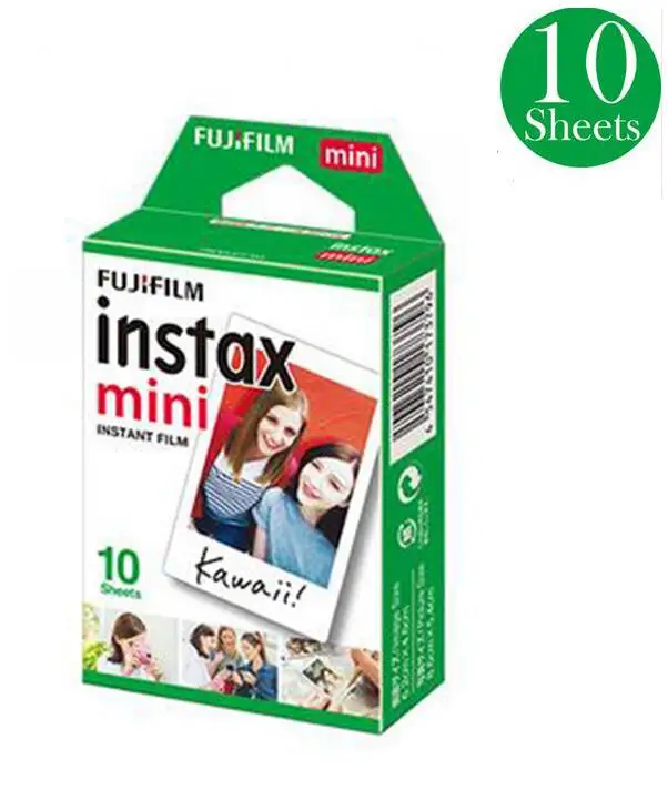 10-100 листов Fujifilm Instax mini 8 пленок белый край 3 дюйма для камеры моментальной печати 7 9 25 50s 70 90 SP-1 SP-2 фотобумага - Цвет: 10 sheets