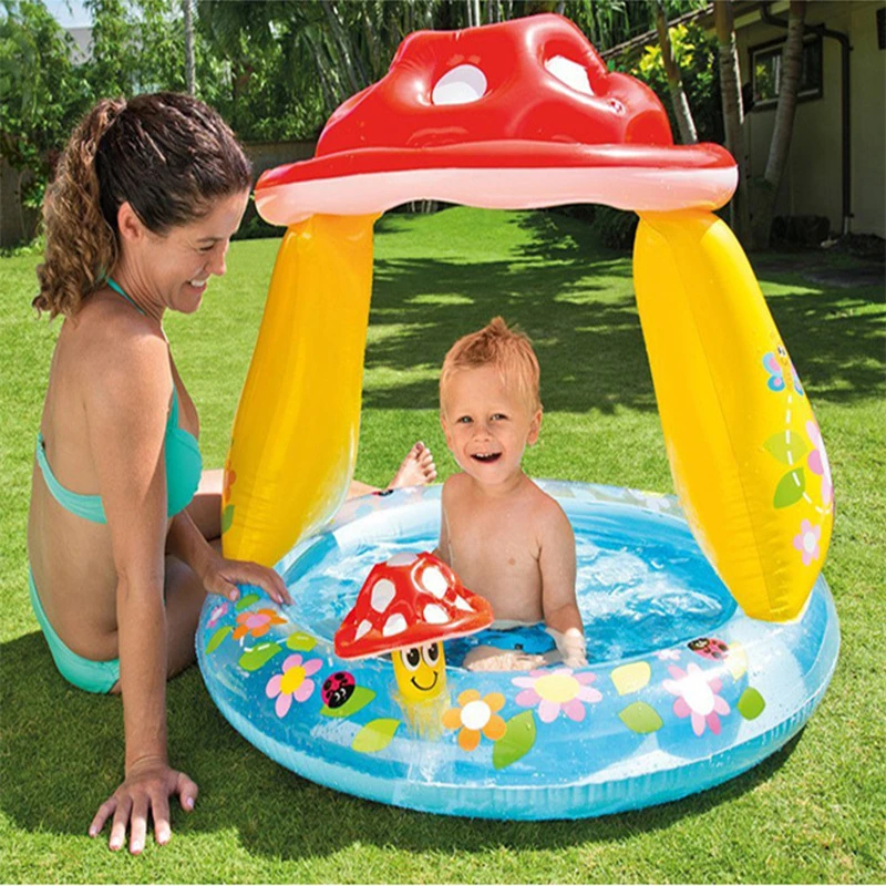 Piscine Gonflable En Forme De Champignon Pour Enfants Materiel De Protection De L Environnement Piscine De Jeux D Exterieur Pour Bebes Aliexpress