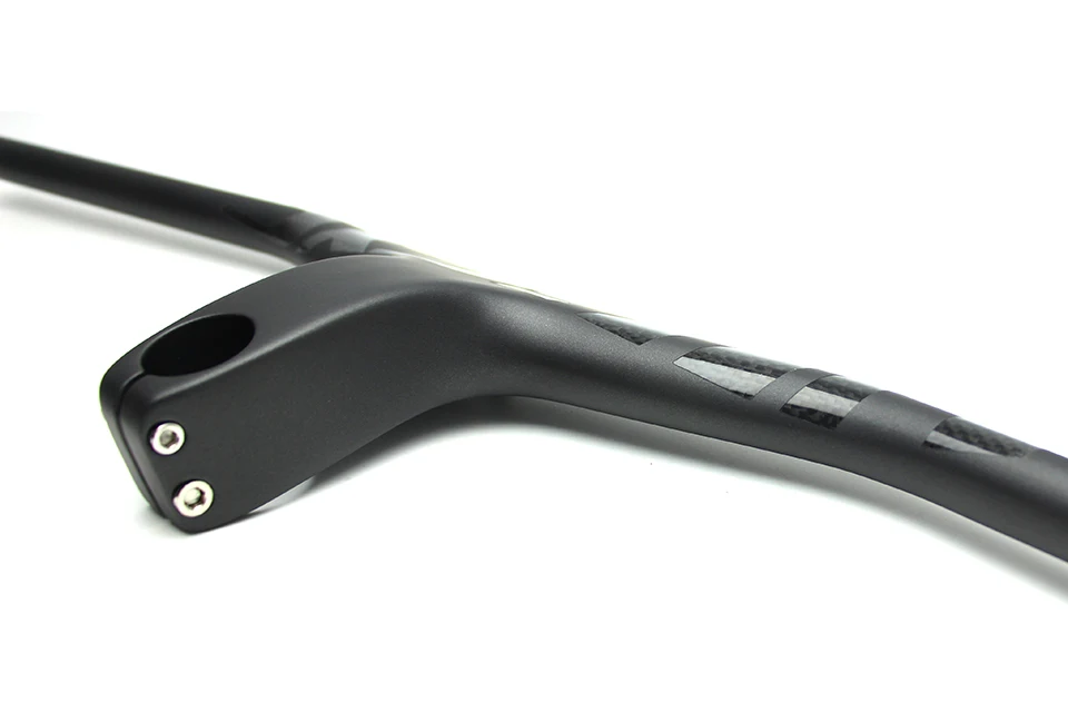 Ullicyc 2019MTB Bicycle Riser-17 degree One-shaped Integrated Handlebar With Stem 3K Black Gloss or Matte Carbon bike Handlebar