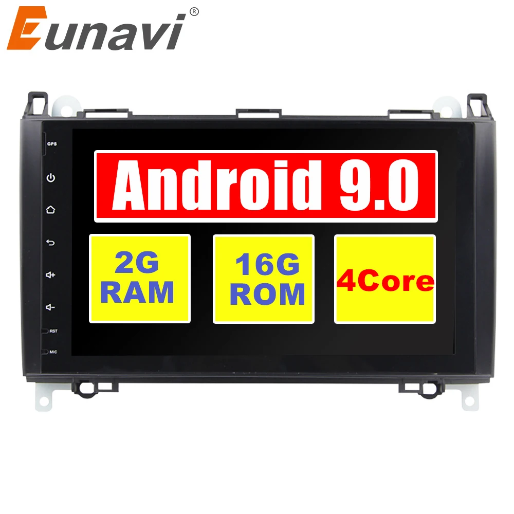 Sale 2 Din Auto Radio Android 9 For Mercedes/Benz/Sprinter/Viano/Vito/B-class/B200/B180 Car Multimedia Video DVD Player GPS FM 0