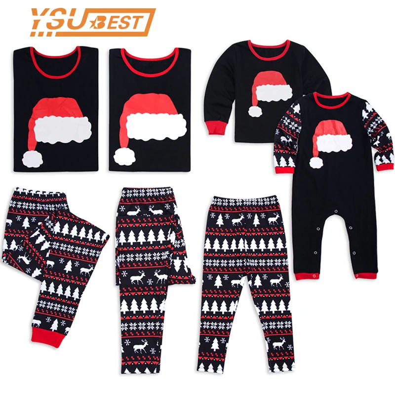 

Family Look Family Matching Pajamas Clothing Set Adult Kids Women Christmas Santa Claus Nightwear Pyjamas Photography Clothes