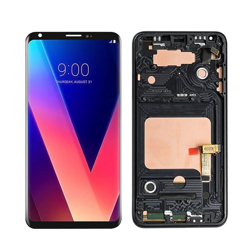 

6.0" For LG V30 H930 VS996 LS998U LCD Display + Touch Screen Digitizer Assembly + Frame Black Free Shipping