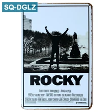 [SQ-DGLZ] горячий из фильма «Рокки» Плакат Металлический Знак Ретро магазин Декор для стен в винтажном стиле Металлические ремесла домашний декор живопись плащи художественный плакат
