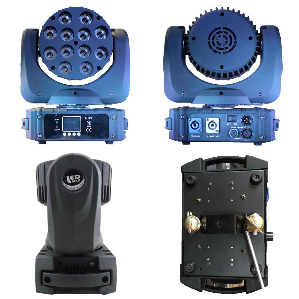 Beam Led Moving Head 12X12W Rgbw Quad Light Professional Hot huismerk kopen in de aanbieding