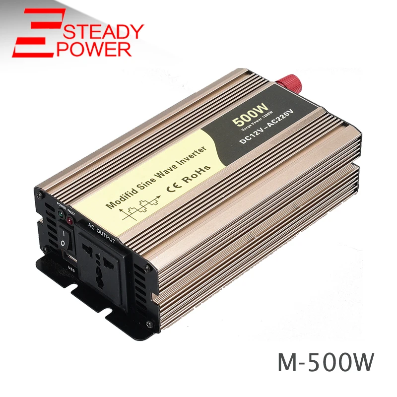 

500 Watt inverter transformer 12v 24v dc to 220v ac 500w modified sine wave solar inverter for car 50HZ/60HZ