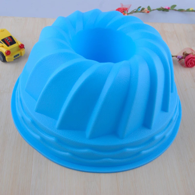 1pc Swirl Bundt Cake Pan Chocolate Pastry Silicone Mold Bakeware Tray Mould Tool  Christmas Cake tools bundt cake pan mold