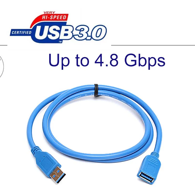 10 قطعة 3ft USB 3.0 عالية السرعة اسرع تمديد كابل الذكور إلى الإناث