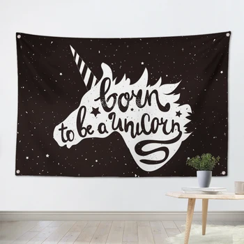 

LOUN TO BE AUNECOR cartoon cosmic hang cloth hanging flag bar studio tide shop home wall decoration background