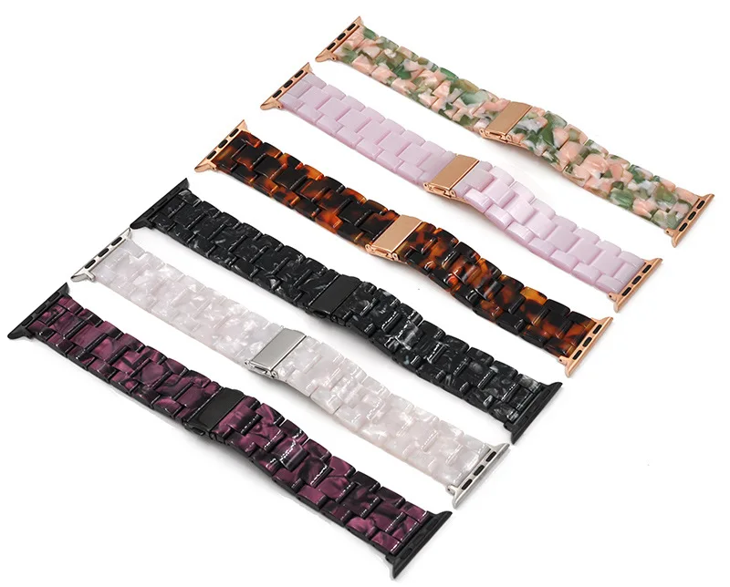 Imitation Ceramic Strap Band for APPLE Watch 3 2 1 42mm 38mm Iwatch Bracelet Wrist Resin 3