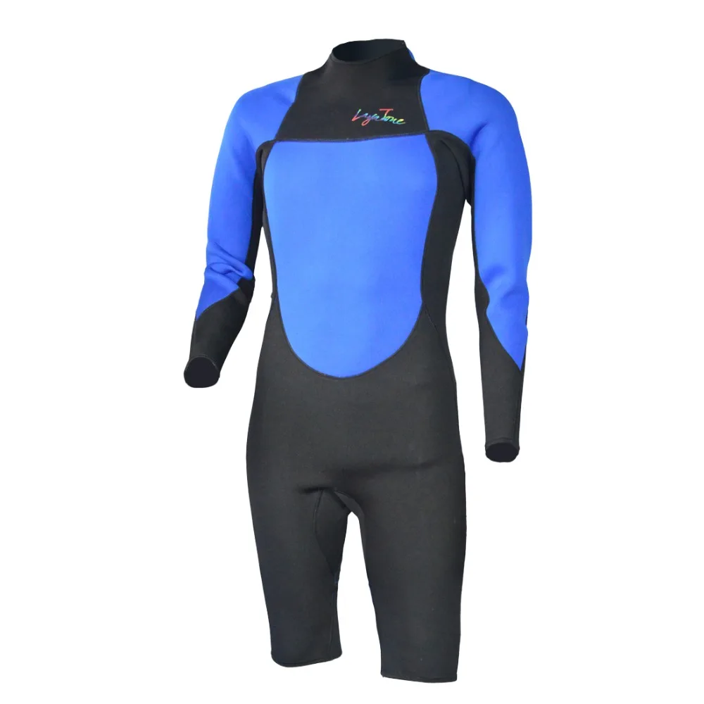 LayaTone 3 мм неопреновый гидрокостюм шорты для мужчин водолазный костюм женский-серфинг Сноркелинг костюм подводное плавание Цельный купальник-мокрый костюм
