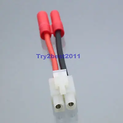 

Tamiya Male to 4MM Banana Connector Adapter 14AWG Wire fr RC Turnigy / HXT