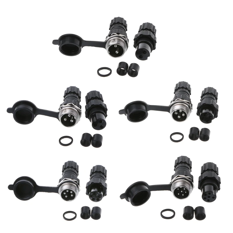 

GX16 Waterproof Aviation Connector Plug Socket Sensor Encoder 2/3/4/5/6 Pin New