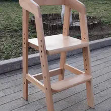 Детское кресло, детское кресло со спинкой, цельное дерево, обучающее кресло, компьютерный письменный стол, обеденный стул, выпрямляющее ча