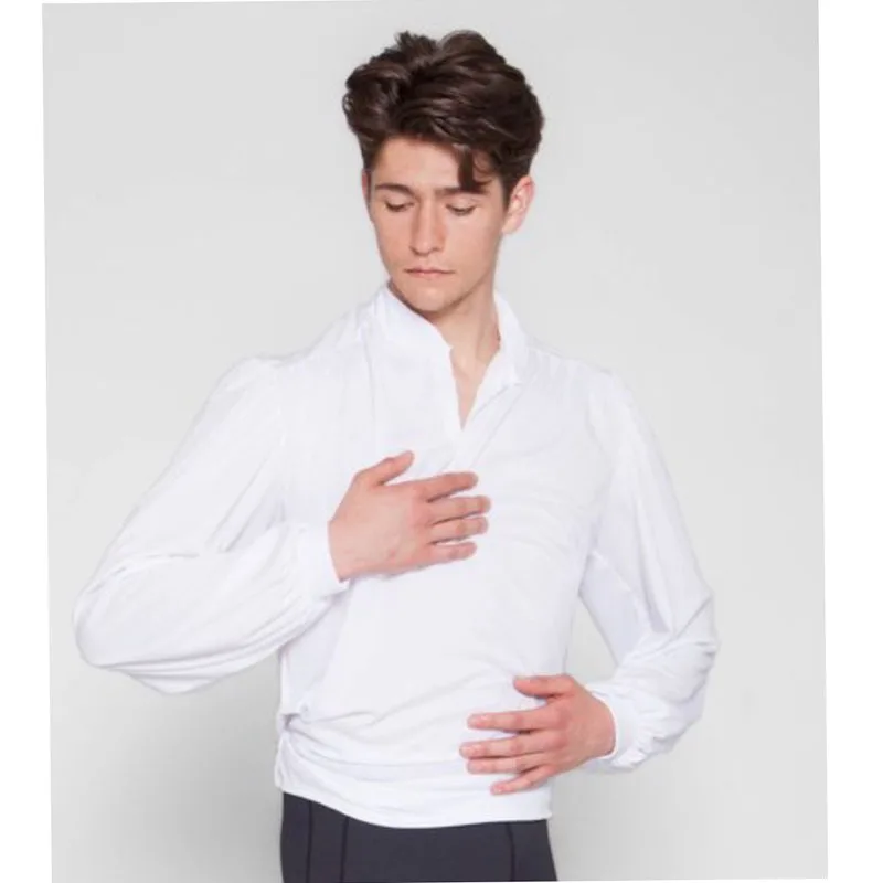 

Men Ballet Tunic White Prince Boys Ballet Dance Top Jacket Man Ballet Stage Outfit For Male Custom Made