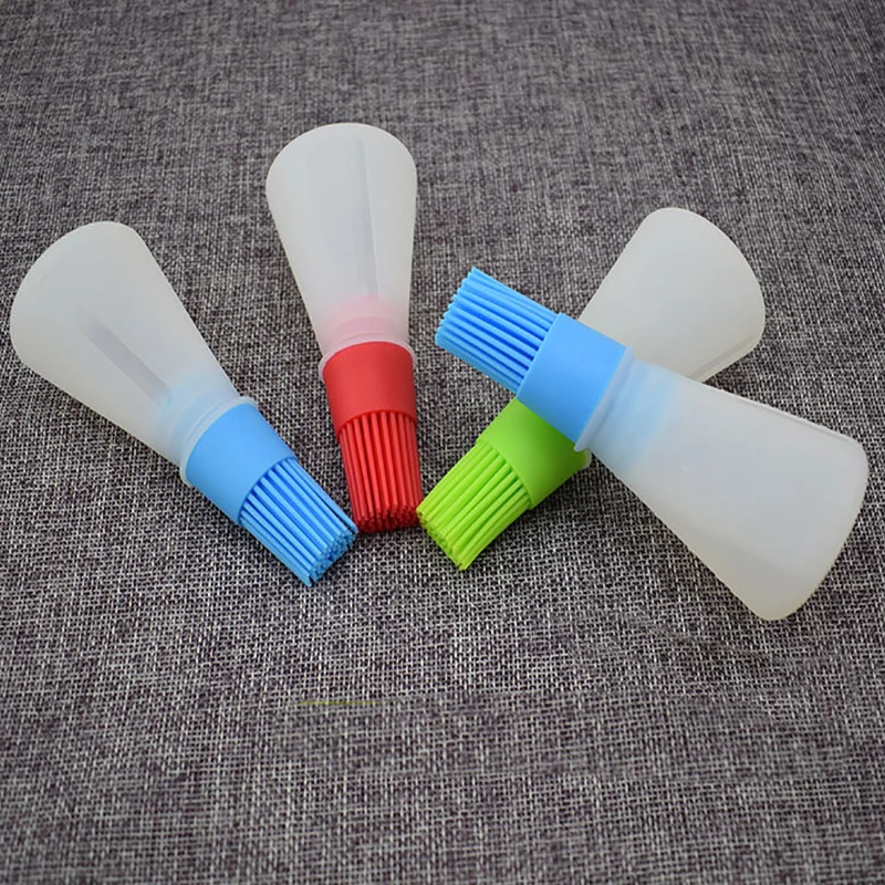 

Silicone Oil Bottle with Brush for Barbecue Oil Dispenser Bottles Cooking Baking Pancake BBQ Tools Kitchen Pancake Accessories