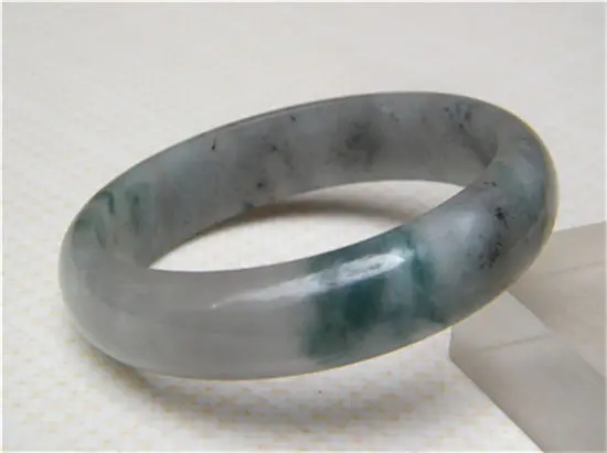 

Free shipping NEW CHINA stone JADEITE 100% NATURAL GREEN JADEITE BRACELET 56MM a