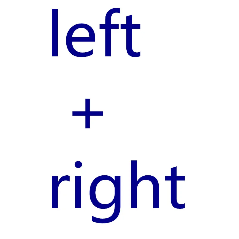 left and right
