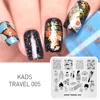 KADS New Arrival Travel 005 Design Cute Japanese Style Pattern Nail Stamping Plate Print Stencil For Nail Art Decoration 3
