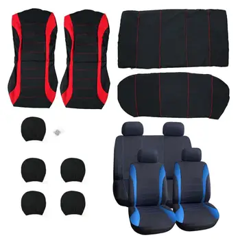 

9pcs Universal Car Seat Cover Set Full Seat Covers for Crossovers Sedans Auto Interior Styling Decoration Protector