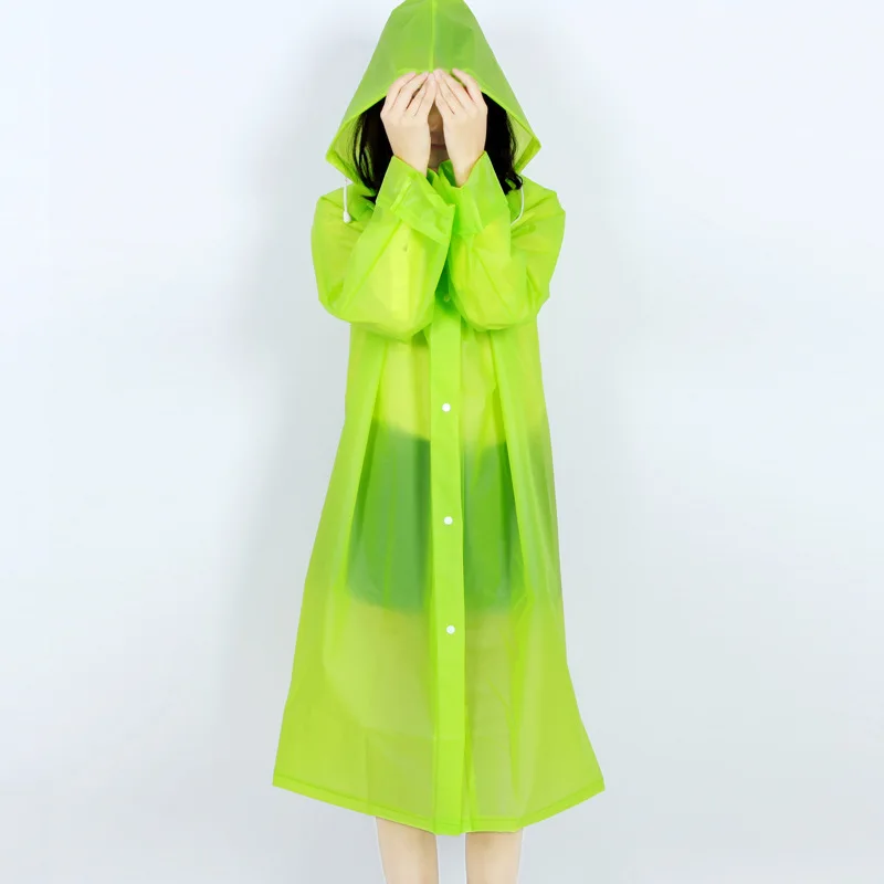 Women and Men Raincaot The New Jelly Glue Translucent Frosted EVA Sense