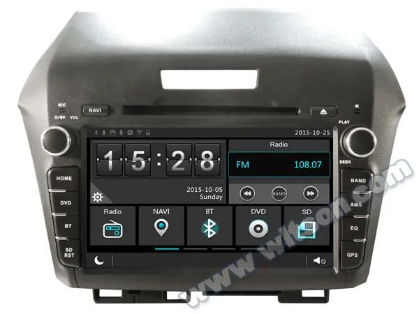 Perfect 8" Special Car DVD for Honda Jade 2013-2017 with External Tire Pressure Monitoring System Support & Front DVR Camera Support 3