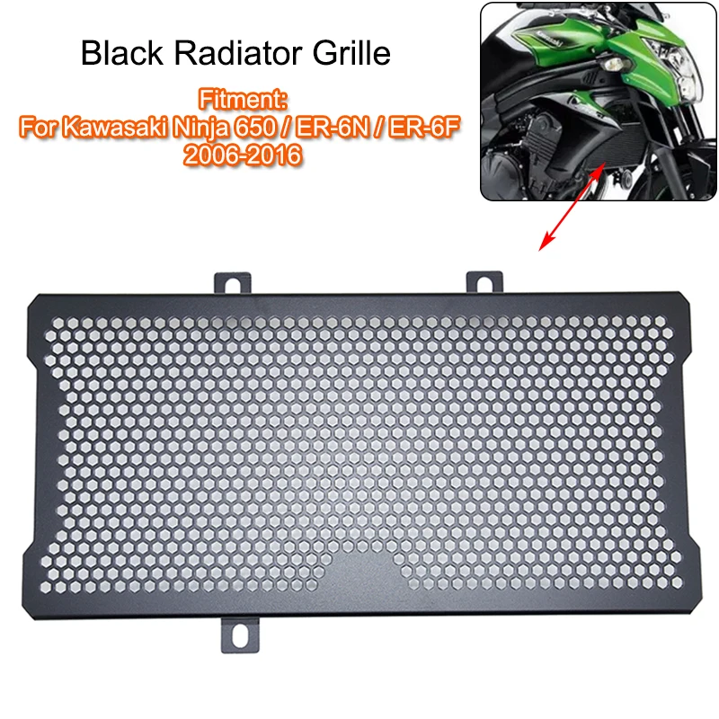 

Motorcycle Radiator Grille Guard Cover Protector For Kawasaki Ninja 650 ER-6N ER-6F 2006-2016 2013 2014 2015 ER6n ER6F Ninja650