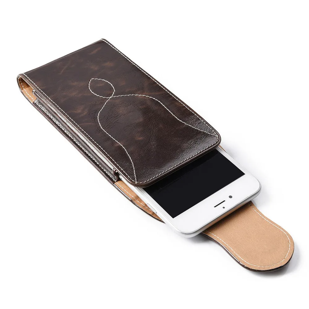 Чехол для телефона с зажимом на ремне 5-6 дюймов, универсальная поясная сумка-кобура для iphone, samsung, huawei, xiaomi, Магнитная сумка для вертикального хранения телефона с крышкой