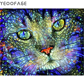 

5D Diy Diamond Painting Cross Stitch Crystal cat square rhinestones Diamond Embroidery unfinished Home Decor needlework arts