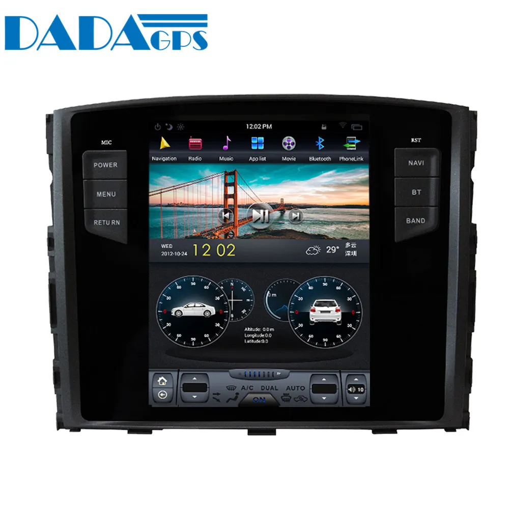 Excellent 10.4" Tesla style Android 7.1 Car Radio Player For MITSUBISHI PAJERO V97 V93 Shogun Montero 2006+ GPS Map Navigation no dvd 5