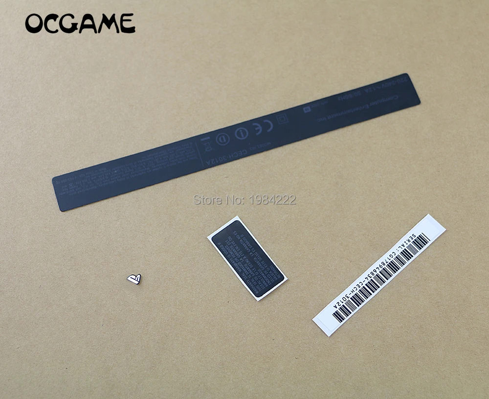 OCGAME Высокое качество для PS3 PlayStation 3 консоли тонкий CECH-3012A труба из углеродистого волокна 3K 3000 Корпус наклейка Shell этикетка уплотнения