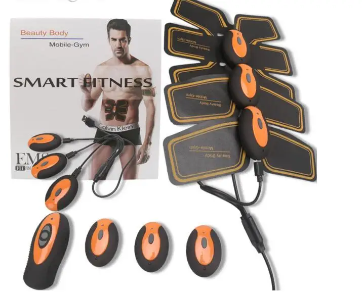 

YOUKE EMS Wireless Foots Trainer Remote USB Electric ABS Stimulator Lazy Fitness Equipment ABS Fitness Trainer Unisex