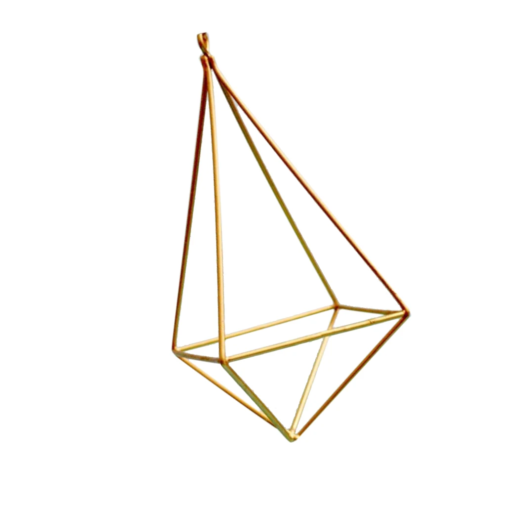 Air Plants Holder Hanging Geometric Shaped Flowers Rack for Wedding Party Wall Art Decor