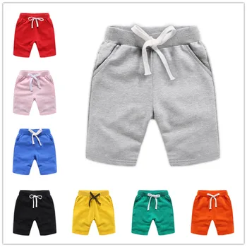 

VIDMID 1-10Y Baby girls shorts for boys colorful summer cotton trousers kids solid beach shorts children's pants 7060 04