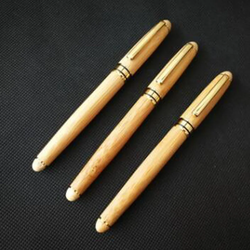 Бамбуковые Роскошные чернила с перьевой ручкой перьевая ручка 0,5 мм канцелярские Penna stilografica записи Карманные ручки Caneta Stylo plume 03880