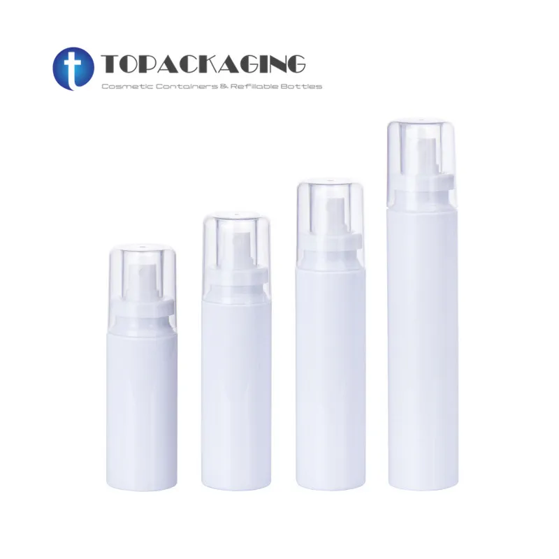 80/100/120/150ML Spray Pump Bottle White Plastic Perfume Packing Empty Cosmetic Container Refillable Bayonet Fine Mist Atomizer