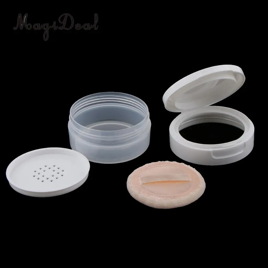 Kesoto 2Pcs 50g Empty Loose Powder Jar Bottle Container/Make Up Sifter Bottles High quanlity