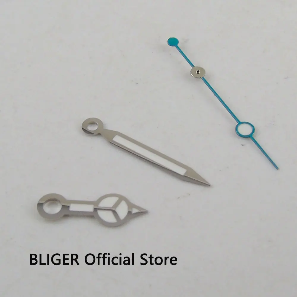 

BLIGER Silver edge white color Luminous Watch Hand Suitable For MIYOTA 8215 821A 8205 Automatic Movement HS44