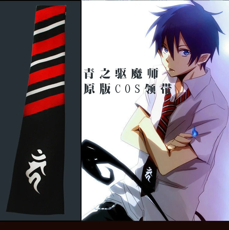 

Anime Ao no Exorcist Blue Exorcist Okumura Rin Okumura Yukio Tie Cosplay Costume All-match Casual Necktie