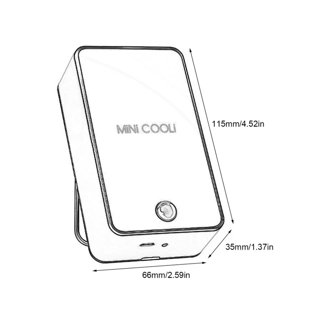 USB Перезаряжаемый мини ручной воздушный охладитель охлаждающий вентилятор Удобный вентилятор кондиционера с Светодиодный индикатор для дома, школы, офиса, путешествий
