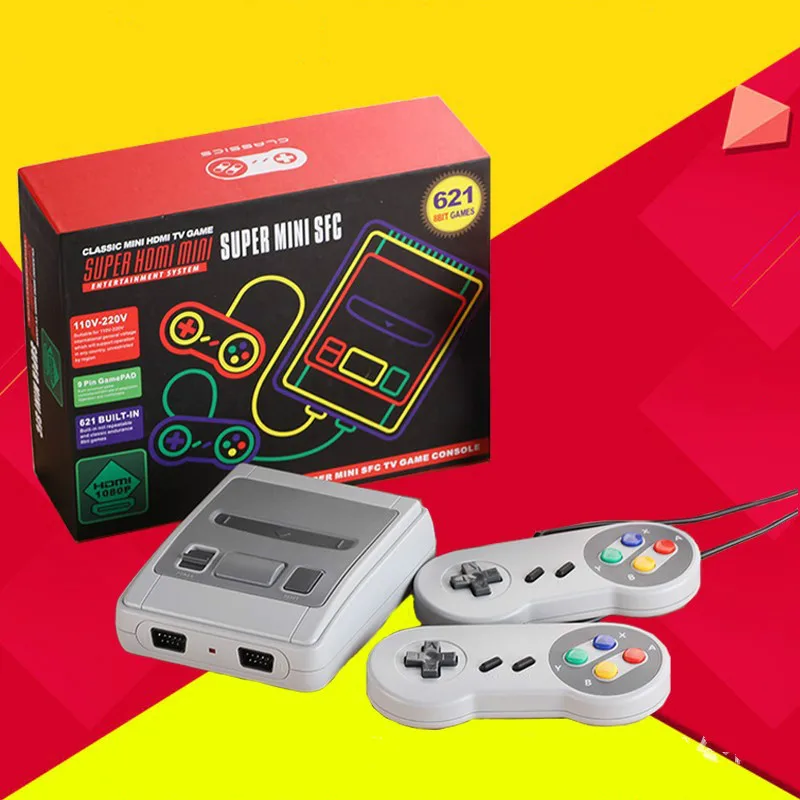 Cdragon S N E S US EU AU version mini game machine SUPER N E S HDMI HD red white machine double built-in 621 games free shipping Cdragon S N E S US EU AU version mini game machine SUPER N E S HDMI HD red white machine double built-in 621 games free shipping