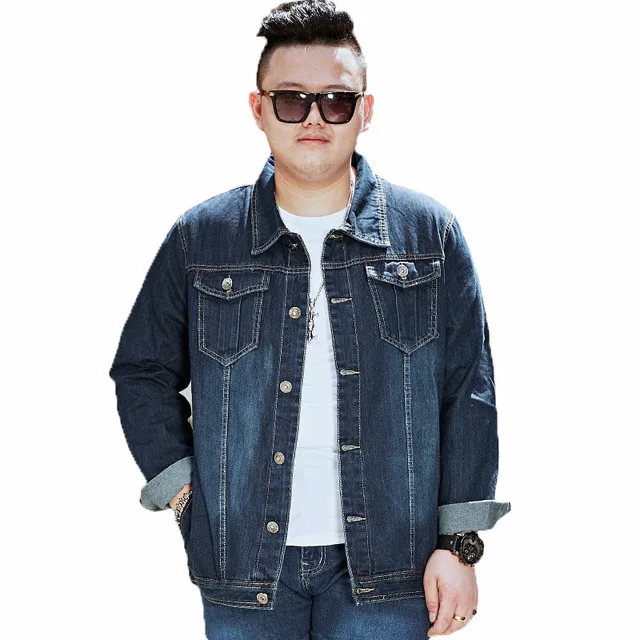 mens plus size jean jacket