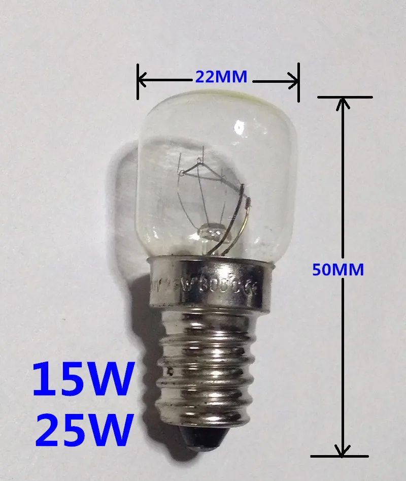oven bulb 220v E14 high temperature bulb Bakery light bulbs 15W 220v