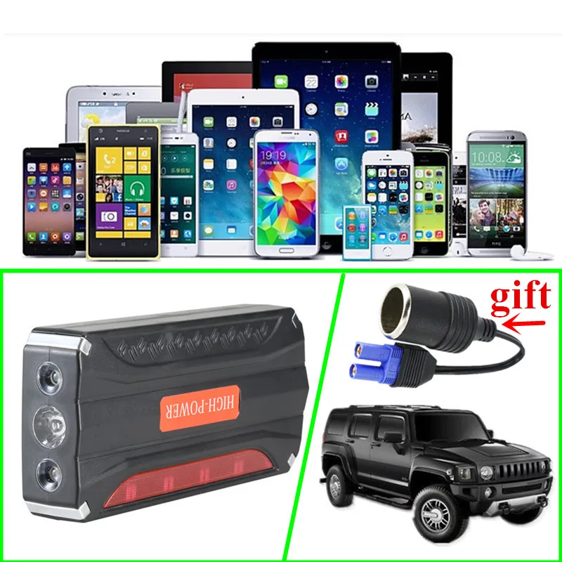 Multi-Function 12000mAh Car Jump Starter 12V 600A Portable Starting Device Power Bank Car Charger For Car Battery Booster Buster