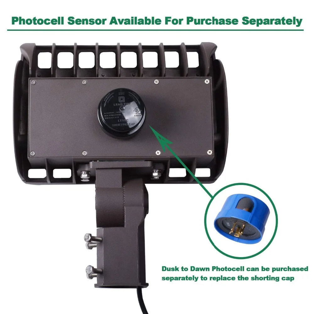 FaithSail 150W LED Parking Lot Lighting Outdoor Shoebox Pole Lights, 19000LM, 5700K, 450W MHHPS Replacement, Ultra Bright Commercial Area Street Shoe Box Flood Parking Lot Lighting, Slip Fitter Mount (3)