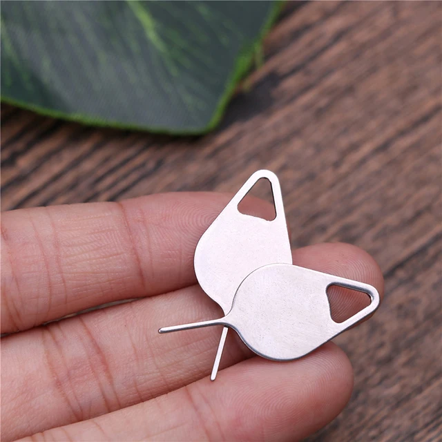10pcs/set for Sim Card Tray Removal Eject Pin Key Tool Stainless Steel Needle for iPhone iPad Samsung for Huawei xiaomi 5