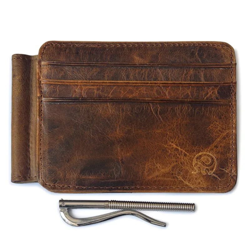 

New Fashion Men Wallet Cow Leather Vintage Purse Card Holder Coin Pocket Casual Billfold 99 LT88