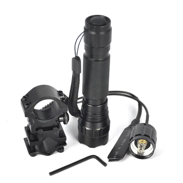 Best Tactical Flashlight 2000 lumens T6 501B Hunting Rifle Torch