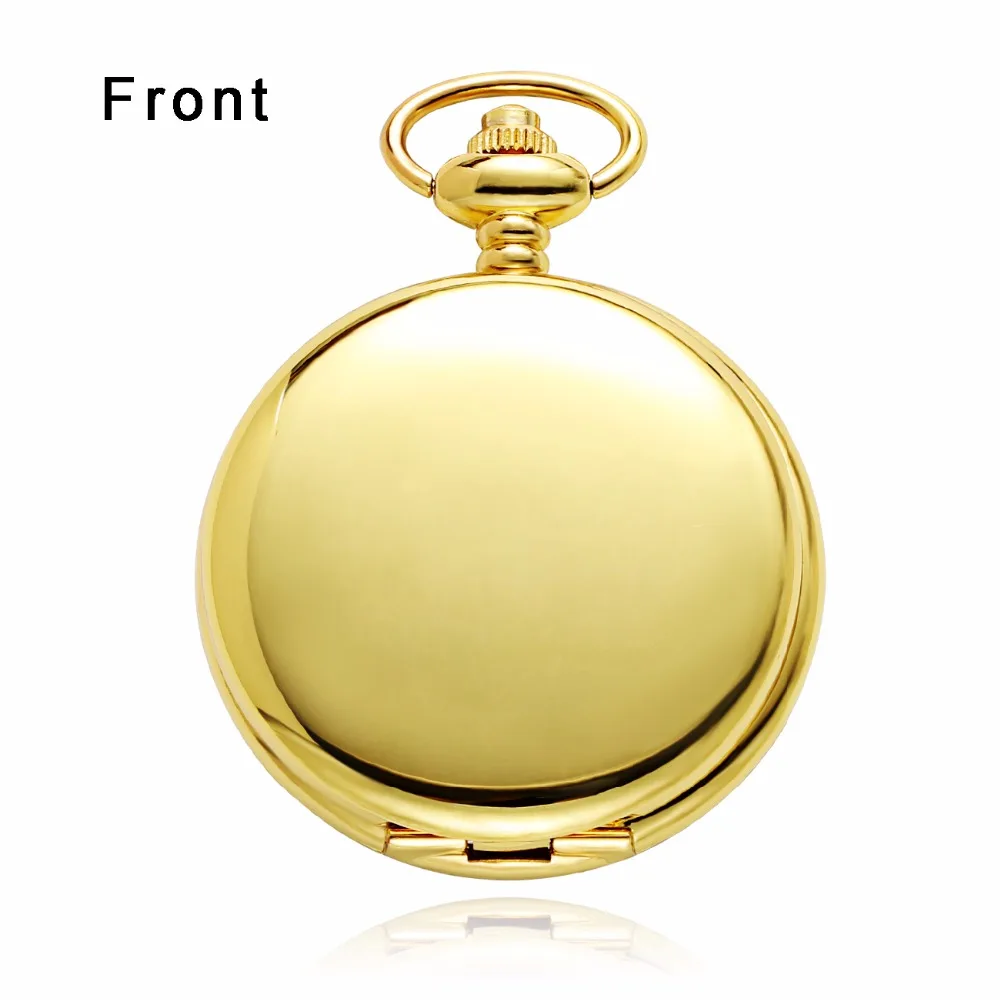 OUYAWEI Luxury Sun Moon Men s Mechanical Pocket Watches Necklace Fob Chain Clock Love Gold Pendant 5