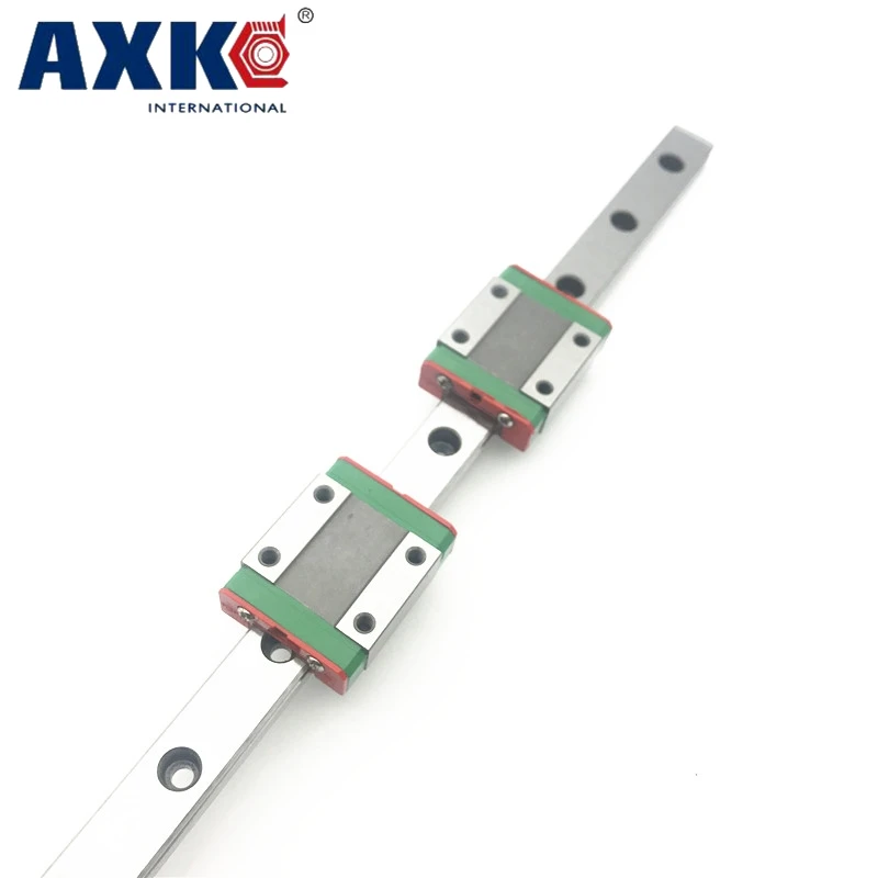 AXK Miniature MGN12 600mm 12mm linear slide :1 pc 12mm L 600mm rail+2 pcs MGN12H carriage for X Y Z 3d printer parts cnc